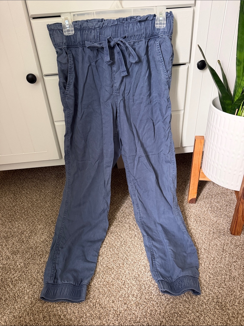 SO Women's Drawstring Joggers in Slate Blue